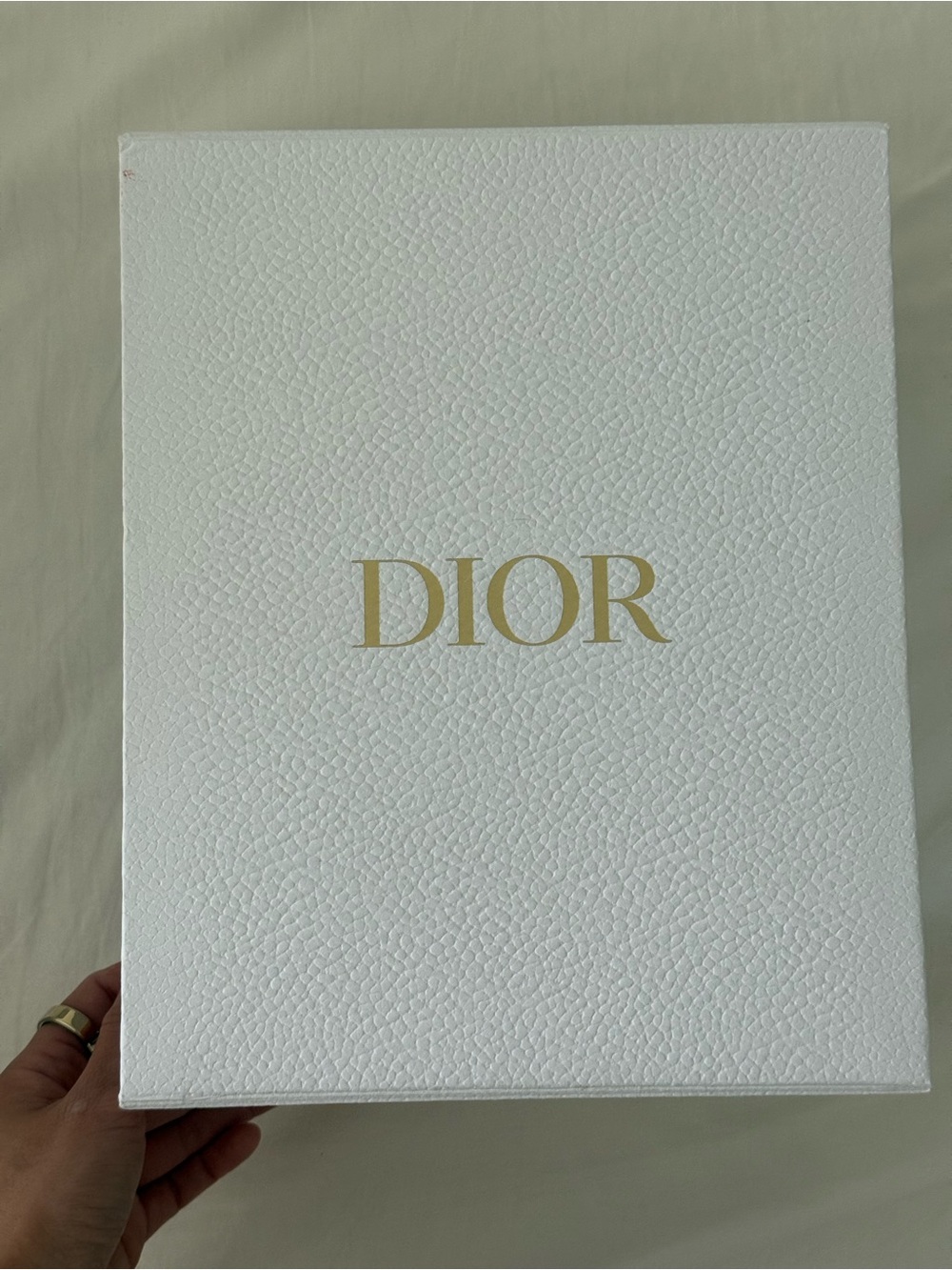 DIOR White and Gold Box